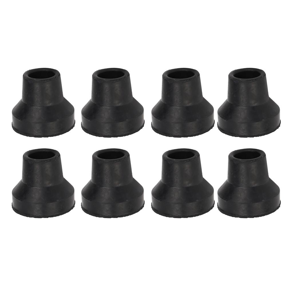 10Pcs Cane Tips Rubber Skid Resistance Wearproof Walking Crutch Tips for Standard and Folding Walkin