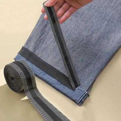 1/50M Selbstklebendes Hosenumschlagband Hosenkantenkleber Aufbügelbares Hosenkürzer Reparatur Jeanssaumband Für DIY Nähen Stoff