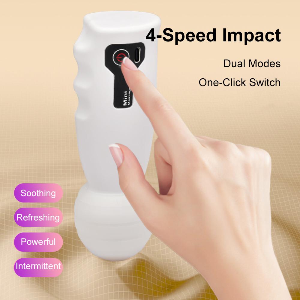 Mini Massage Gun Fascia Machine Muscle Relaxation Vibrating Gun Rod Percussion Massage Fitness Equipment Relieve Muscle Soreness