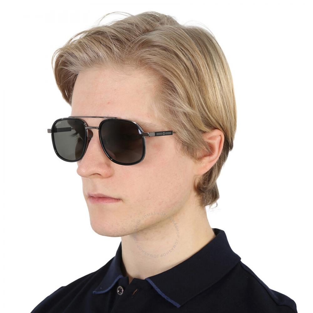 Gucci Grey Navigator Men S SunglaSSeS gg1310S 001 56