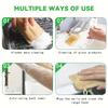 4-6Pcs Natural Loofah Exfoliating Sponges - Gentle Body Scrubber for Shower & Bath, Bamboo Fiber Cleaning Pads