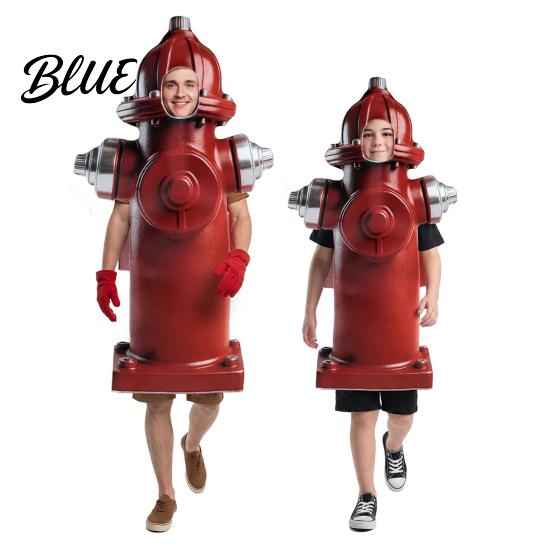 Kids Hydrant Costume for Adults and Kids Realistic Cosplay Character Performance Wear Apparel Hooded Dress-Up Outfit Halloween Festival Parties