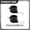 2 Flagpole Rings, 1 Inch, Mounting Rings with Clips, 360-degree Rotatable,