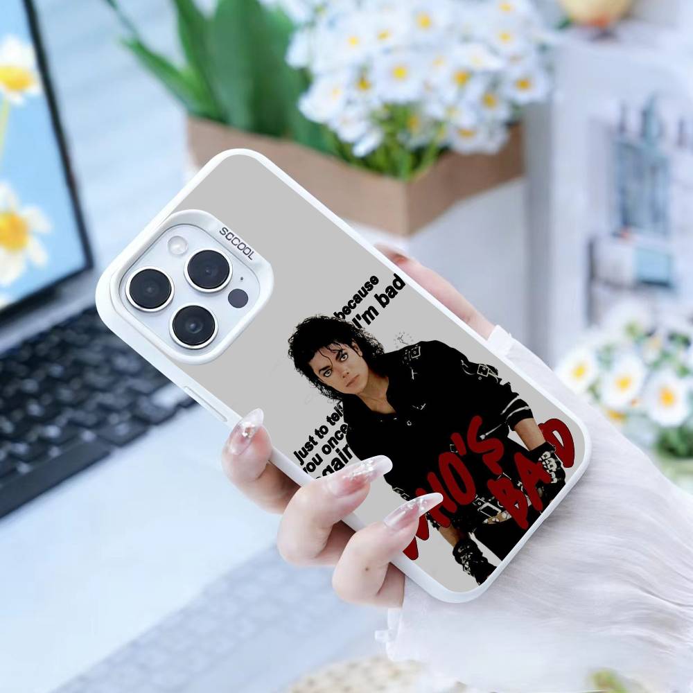 Singer Michael J-Jackson  Phone Case For iPhone 16,15,14,13,12,17,Pro,MAX White Matte Shockproof Cover