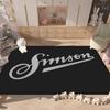 S-SimsonS LOGO Floor Mat Retro Multiple Choice Living Room Kitchen Rug Non-Slip Modern Home Decor