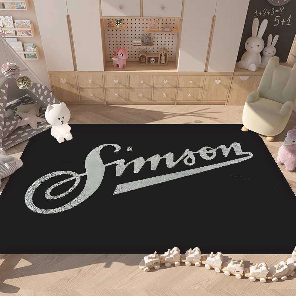 S-SimsonS LOGO Floor Mat Retro Multiple Choice Living Room Kitchen Rug Non-Slip Modern Home Decor