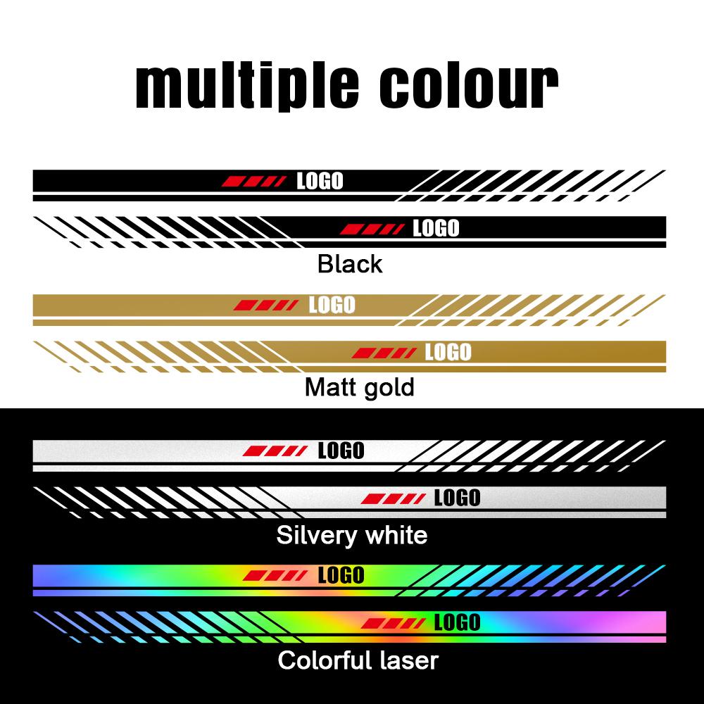 2PCS Car Side Body Stripes Vinyl Sticker Racing Sport Decals Auto Accessories For Mercedes Benz W204 W124 W220 W205 GLA CLA AMG