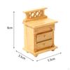 1:12 Scale Wooden Dollhouse Bedside Table Storage Drawer Cabinet Living Room Holiday Gifts Doll