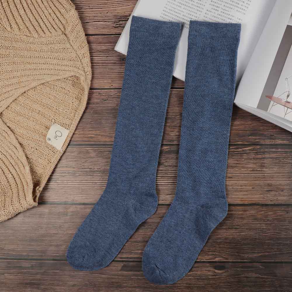 Casual Sport Cotton Ladies Student For Girl Women Stockings Knee High Socks Calf Sock Hosiery
