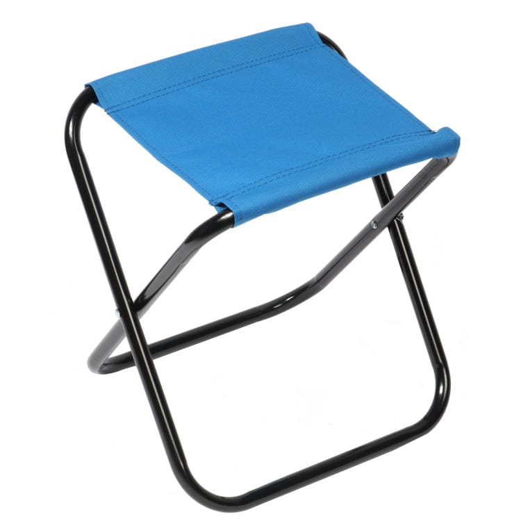 Folding camping stool, blue