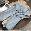 Straight High-waisted Jeans Female Students Korean Version of Loose Retro Wide-leg Jeans Pants