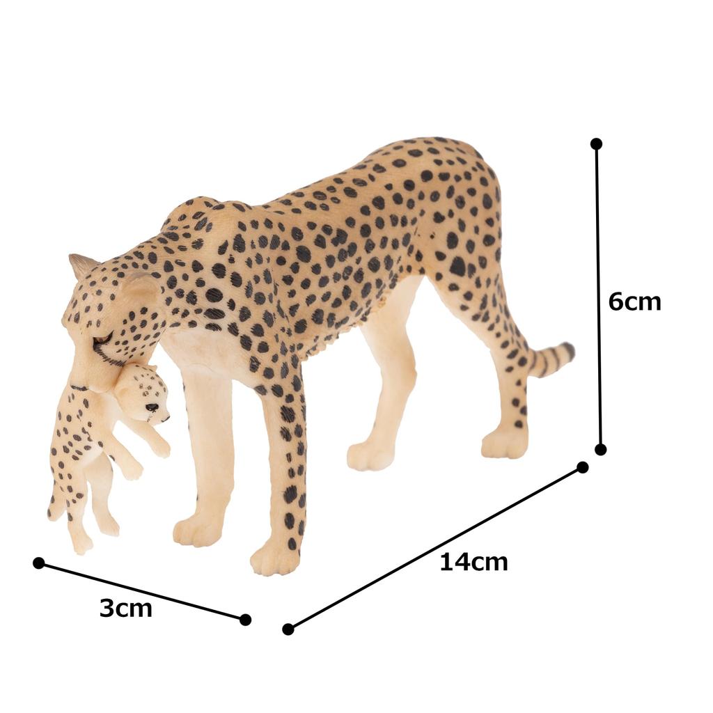 Mojo Figure: Female Cheetah and Baby 387167