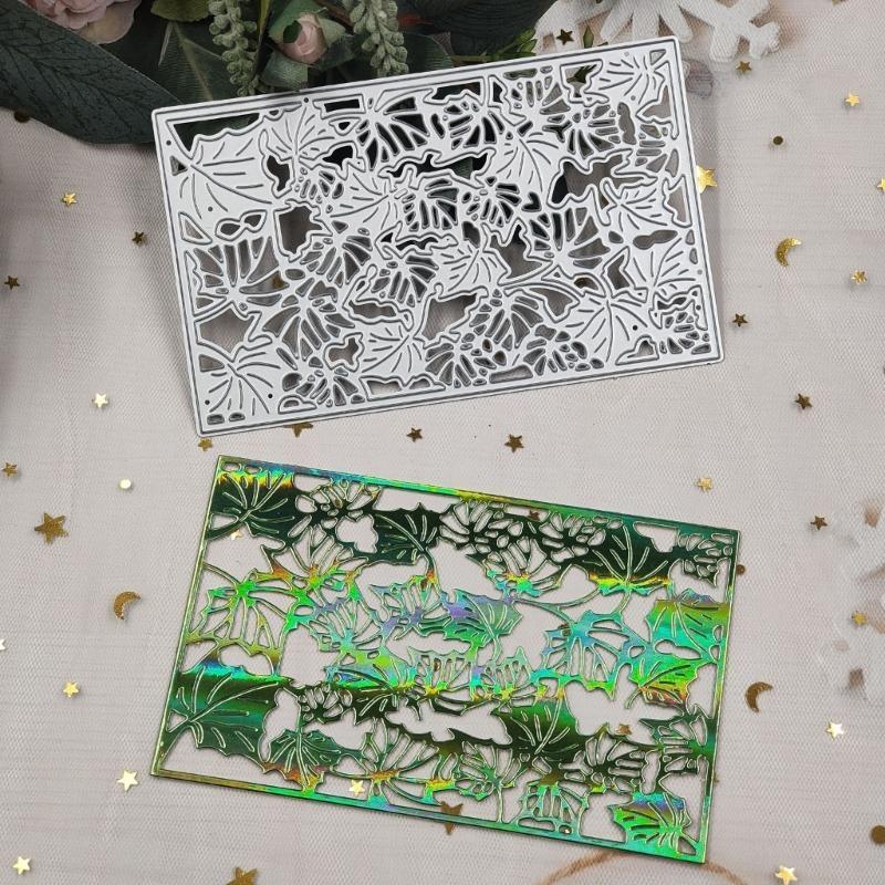 Metall-Stanzteile Einladungsrahmen Präge-Schablone Stanzformen für Kartenherstellung Scrapbooking Papierhandwerk DIY-Schablone X3UC