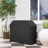 Grill Cover, BBQ Cover, Weatherproof Gas Grill Cover with Velcro Fasteners, Oxford, Black, 147 x 61 x 120 cm