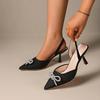 Women's Sexy Bling High Heels Shoes  Summer New Luxury Rhinestone Butterfly-knot Party Prom Sandals Zapatos De Mujer Pumps