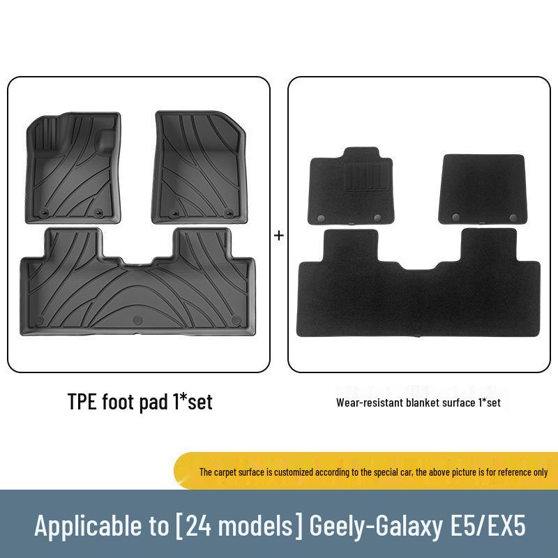 Eco-Friendly TPE Car & Trunk Mats for 2024 Geely Galaxy E5/EX5