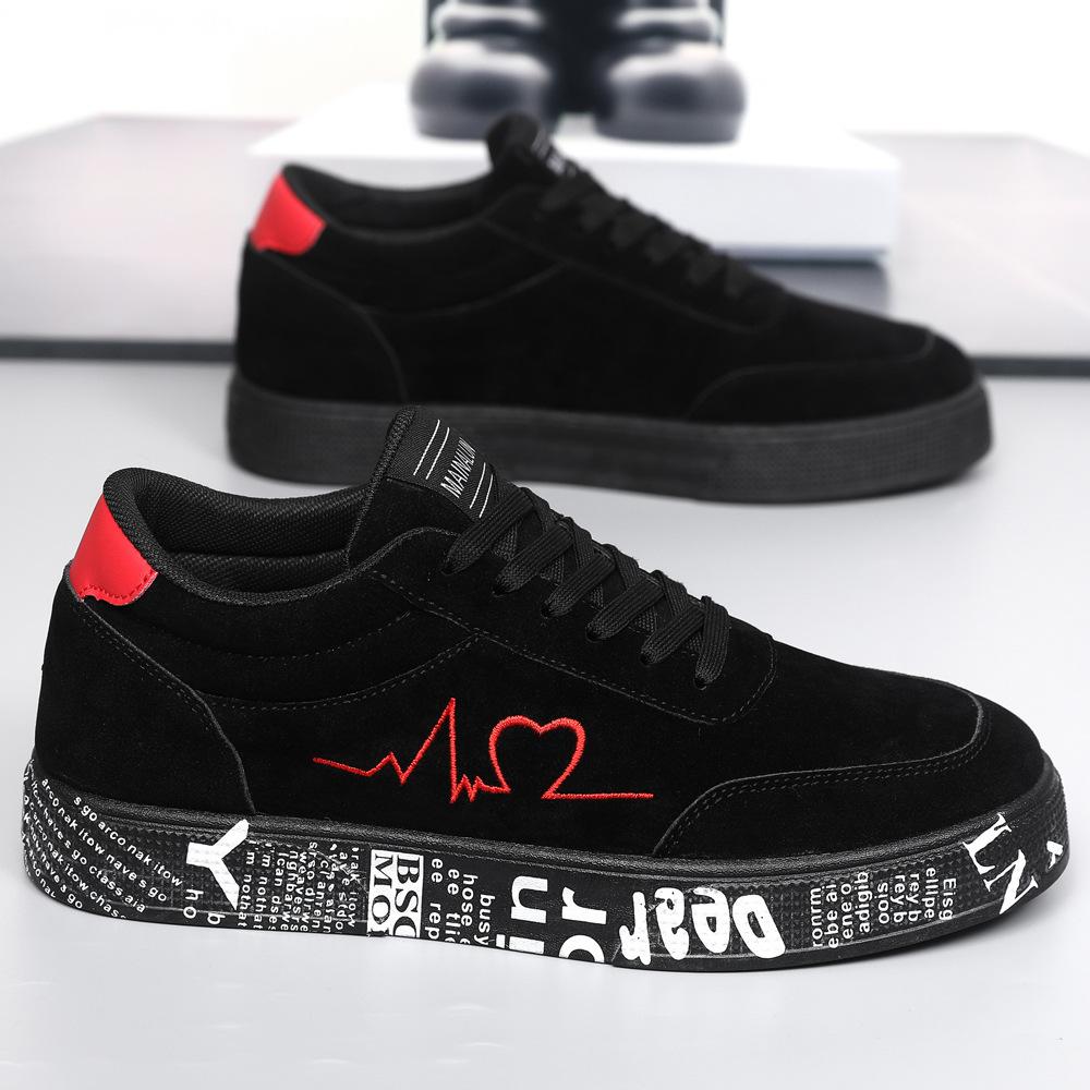 

Couple casual shoes spring and autumn new board shoes trendy shoes casual large size sports shoes 39 чёрный
