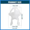 Hood Prop Rod Clip Retainer Fit for Mitsubishi Lancer - Pack of 1 White Auto Accessories