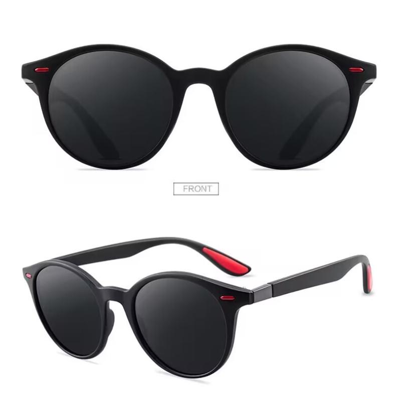Polarized Sun Glasses  Retro Round Frame Sunglasses Driving Sunglasses for Drivers