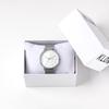 Watch Day White Day Holiday Watch Silver Shell Popular Unisex Authentic Winter Stylish Gift KLON CONNECTION HALFSHELL FIRST 38mm [KLON] Valentine's