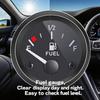 2" 52Mm Boat Fuel Gauge, E-1/2-F Pointer Marine Fuel Gauge Kit, Universal DC 12V Fuel Level Gauge For Car Ships Boats Marine Truck Motorcycle Vehicle