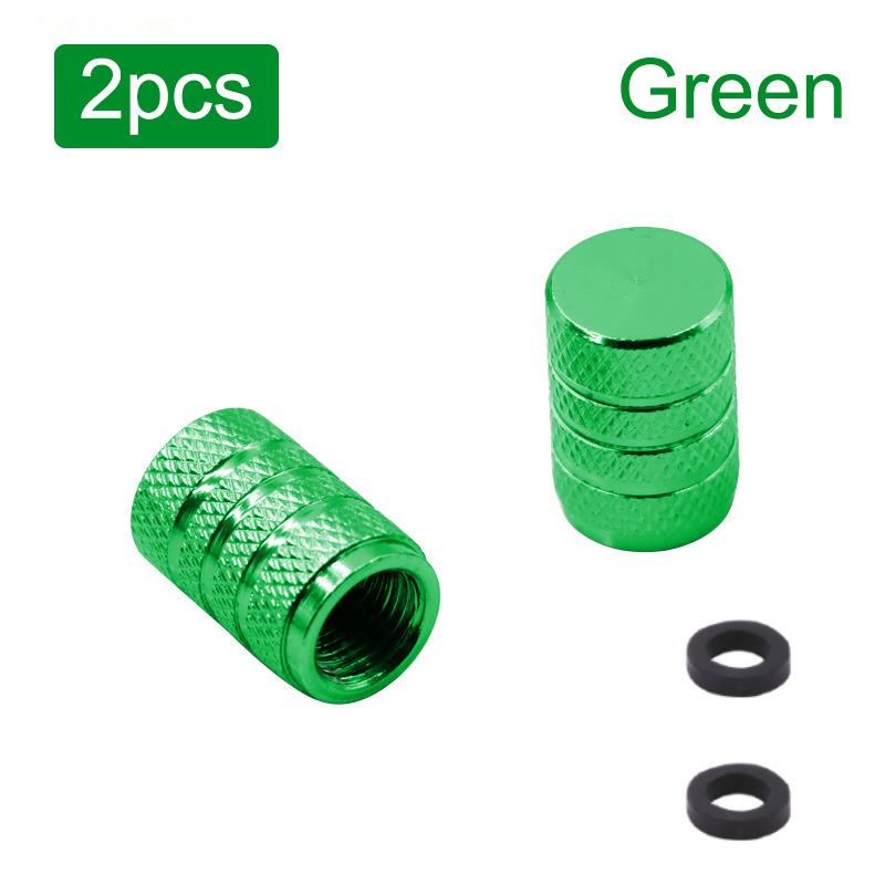 Aluminum Alloy Automobile Tire Valve Cap Three-Slot Circular Universal Valve Core Vacuum Tire Tire Pressure Monitoring Valve Cap Valve Stems 1