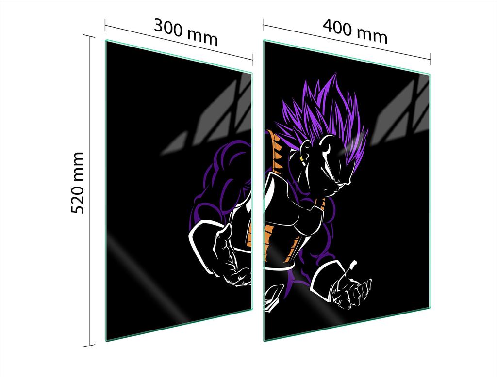 SZKLANA PŁYTA OCHRONNA NA KUCHENKĘ 70x52 ANIME