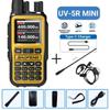 Baofeng 5R Mini Walkie Talkie Dual PTT Bluetooth APP Programming Grey Black Multi Band AM Wireless Copy Frequency Two Way Radios