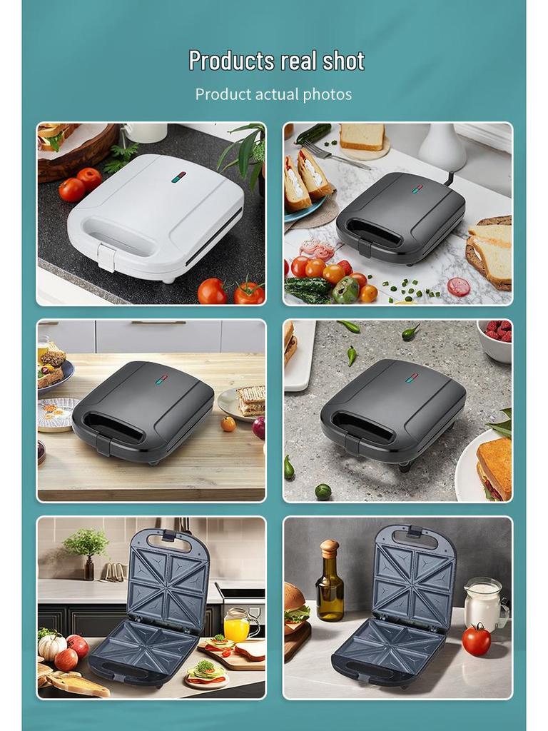 110V Multifunctional Household Toaster: Sandwich, Waffle Maker & Grill