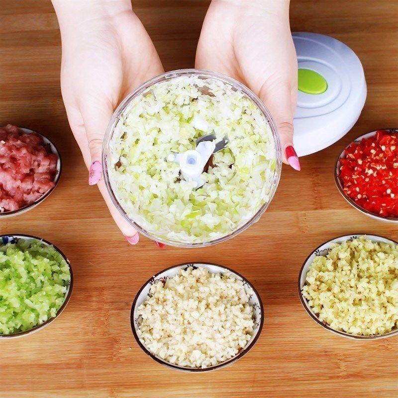 Hachoir à viande et hachoir à légumes à manivelle pour garniture de raviolis