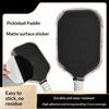 2 Pcs Pickleball Paddle Frosted Surface Sticker Residue Free Adhesive Wearproof For Training Matches