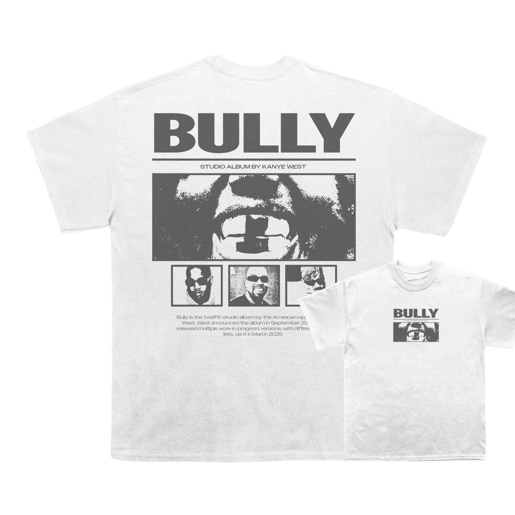 

Kanye West Bully 2026 New Album Logo Graphic 100Cotton Unisex Shirt Summer Hip Hop Y2k Style Fashion Unisex Oneck Tshirt Fan Gift S разноцветный