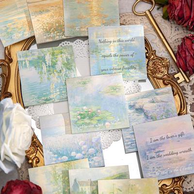 Mr. Paper Light's Dream Series Sticky Notes (Oil Painting Style) - Three-Pack Memo Pads