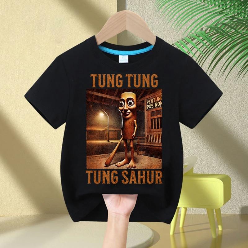 2025 Funny Italian Classic of Mountains and Seas Children's Cotton T-shirt Boys Girls Cartoon CosPlay Short Sleeve Breathable