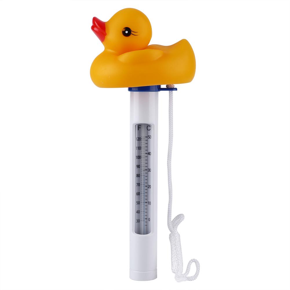 Cartoon Mini Floating Water Thermometer for Swimming Pool Spas Fish Tank Aquarium Duck