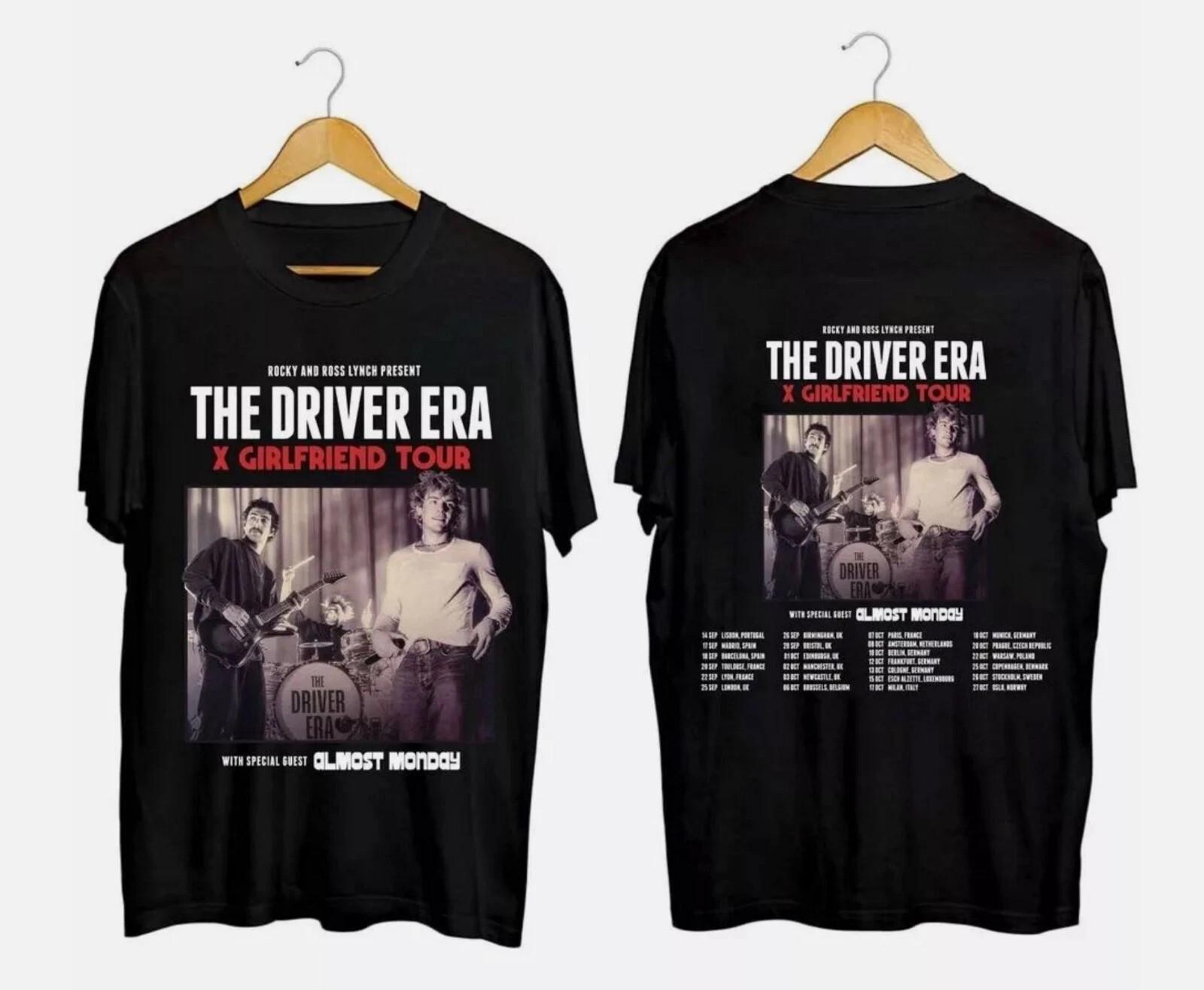 The Driver Era - X Girlfriend Tour EU UK 2026 Double Sided T-Shirt S-5XL M