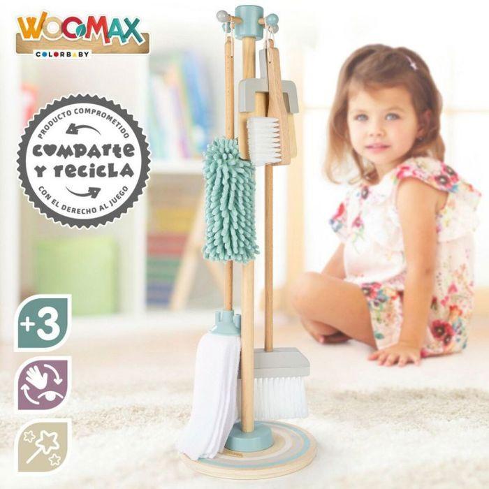 Soin de la maison - nettoyage - menage Woomax - 49297 -set Bois 23,5 x 23,5 x 75 cm + 3 A, , Set de Nettoyage, Normal