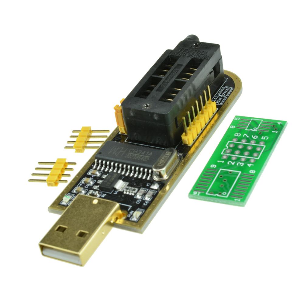 WCH341A 24 25 Series EEPROM Flash BIOS USB Programmer Module SOIC8 SOP8 Test Clip For EEPROM 93CXX / 25CXX / 24CXX DIY KIT
