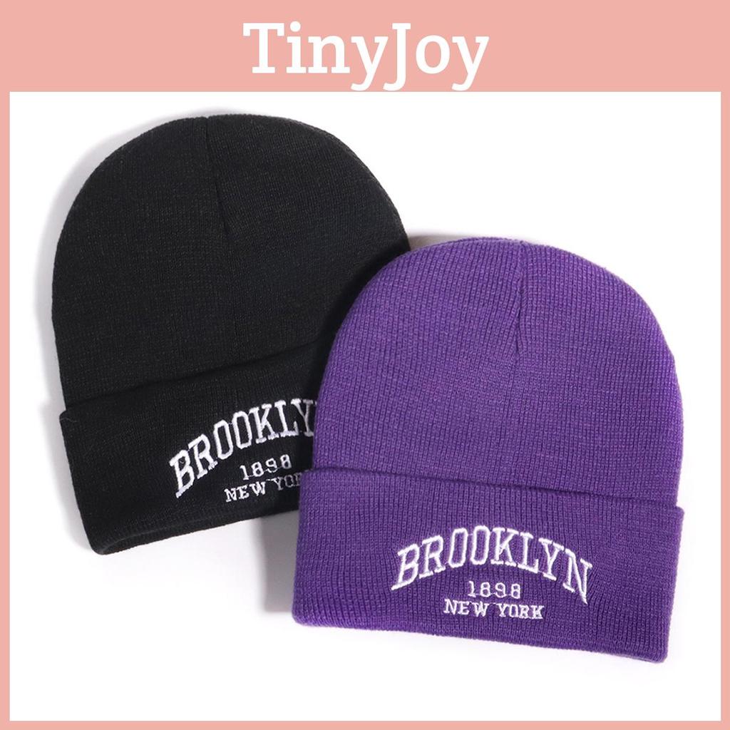 Unisex Letter Trendy Embroidery Warm Acrylic Knit Hat For Outdoor Casual Wear
