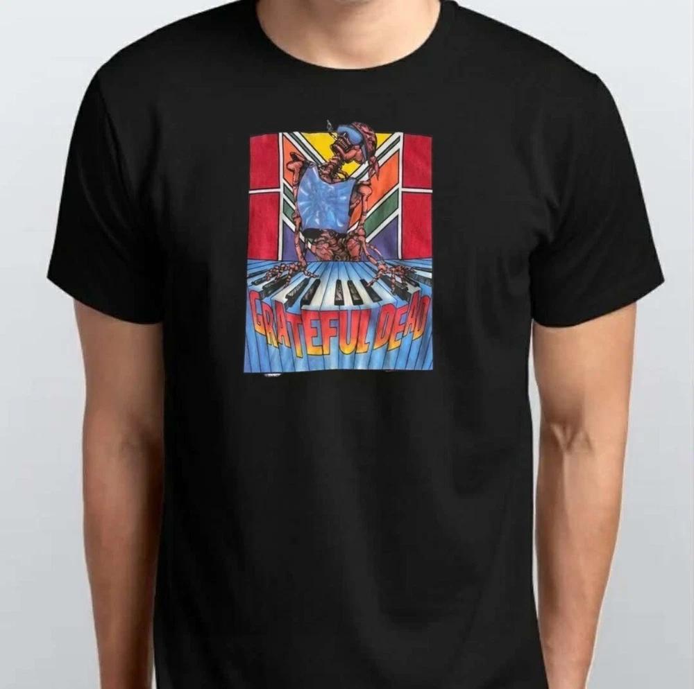 Grateful Dead Brent Mydland Skeleton TSHIRT S M L XL 2XL 3 4 XL Black XL