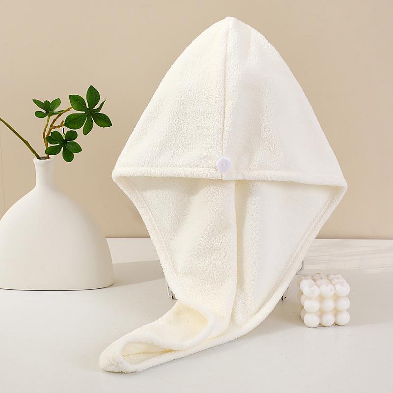 Women's Quick-Dry Single Layer Hair Drying Cap with Strong Water Absorption - Thickened Bath & Home Towel