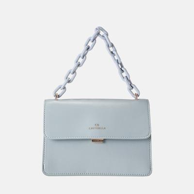 Guangzhou Handbag Acrylic Chain Crossbody Women's Bag Splicing Contrasting Color Design Shoulder Underarm Bag