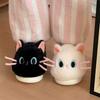 Soft Cat Plush Slippers For Women And Men With Warmth And Nonslip Pvc Sole For Home Comfort