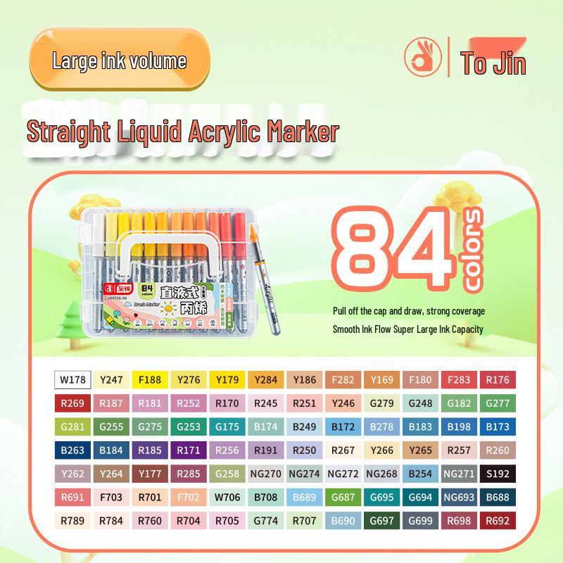 Zhi Jin Soft Tip Liquid Acrylic Marker - Opaque Watercolor Graffiti Pen