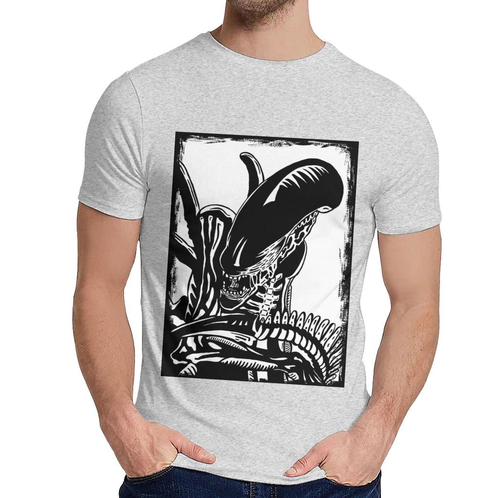 Alien Vs Predator Tee Alien Covenant Men Awesome Natural Cotton T Shirt Crewneck