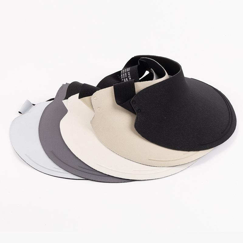 Traceless sun hat women's foldable empty top hat summer UV protection large brim sun hat student sun hat