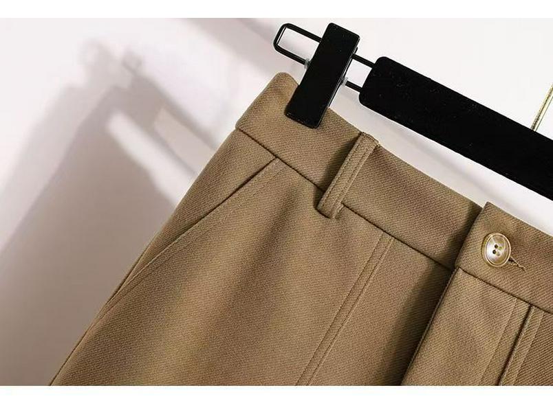 2025 Plus Size Retro Midi A-line Skirt: High Waist, Slimming, Versatile Women's Fashion for Autumn/Winter