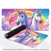 Cute Cartoon Unicorn Mouse Pad XXL Colorful Flower Garden Non‑Slip Rubber Deskmat Pc Game Keyboard Mats Large Computer Mouse Mat