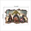 Superior Quality Avengers 3d Wall Sticker Multicolor Mural Art Poster For Kids Rooms