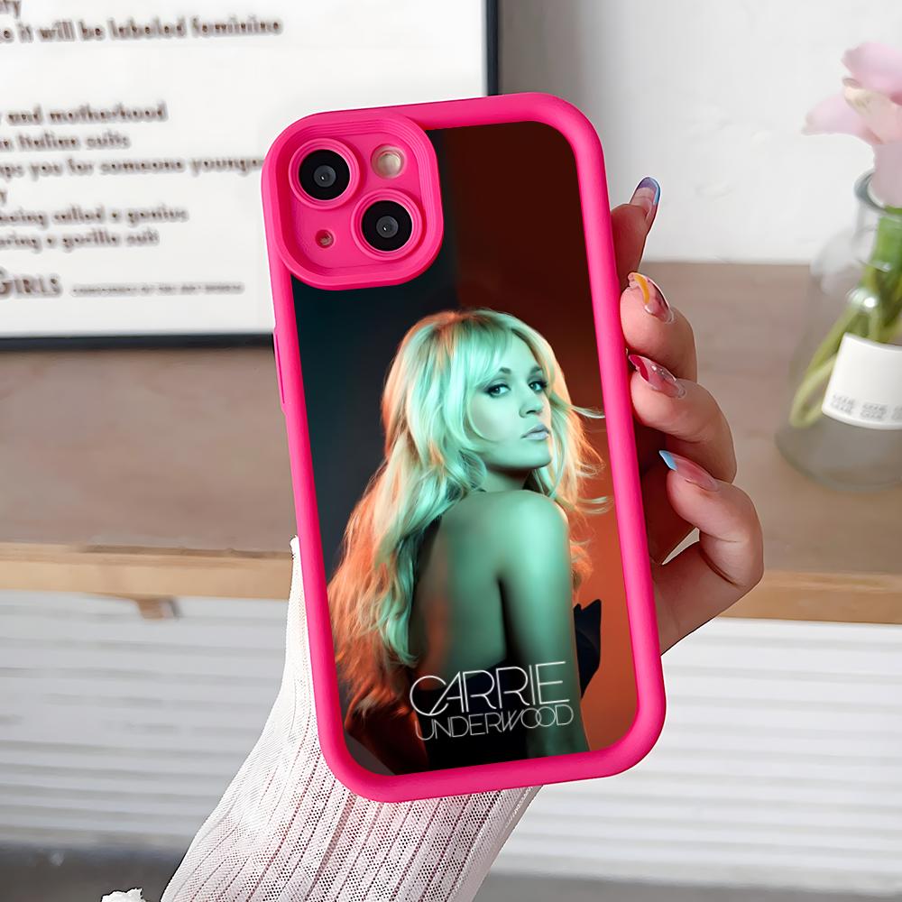 

Carrie Underwood Mobile Phone Case for iPhone 17 16 15 14 13 12 11 Air Pro Max Plus Thicken TPU Colorful Cover Cellphones Cover iPhone 16 Pro